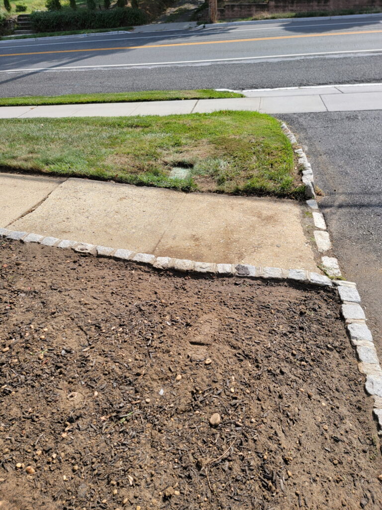 NJ irrigation repair under sidewalk