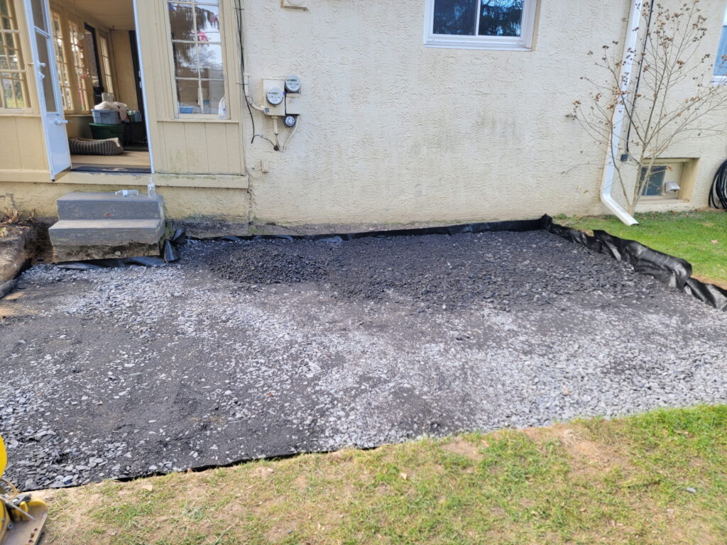 Yellow house stone layer